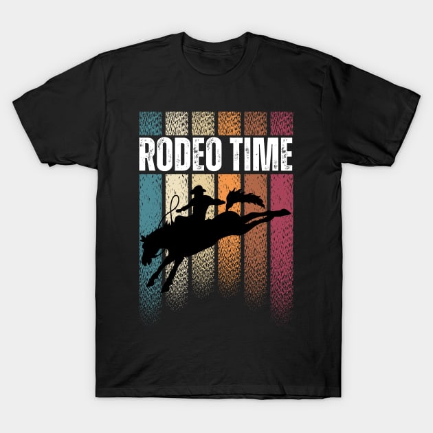 Rodeo Time Bareback Riding Western Cowboy T-Shirt by jackofdreams22